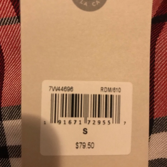 🍀 NWT Lucky Brand women’s plaid shirt - Picture 3 of 3